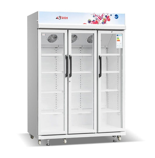 Réfrigérateur astech vitrine 3 porte fv1200dd